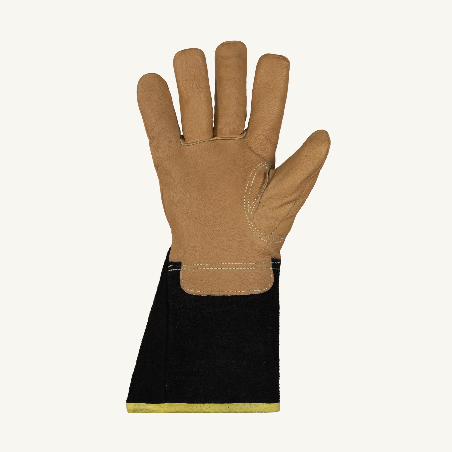 Superior Glove® Endura Pro® 399OBKGDTE A5 Leather Winter Gauntlet Glove - palm